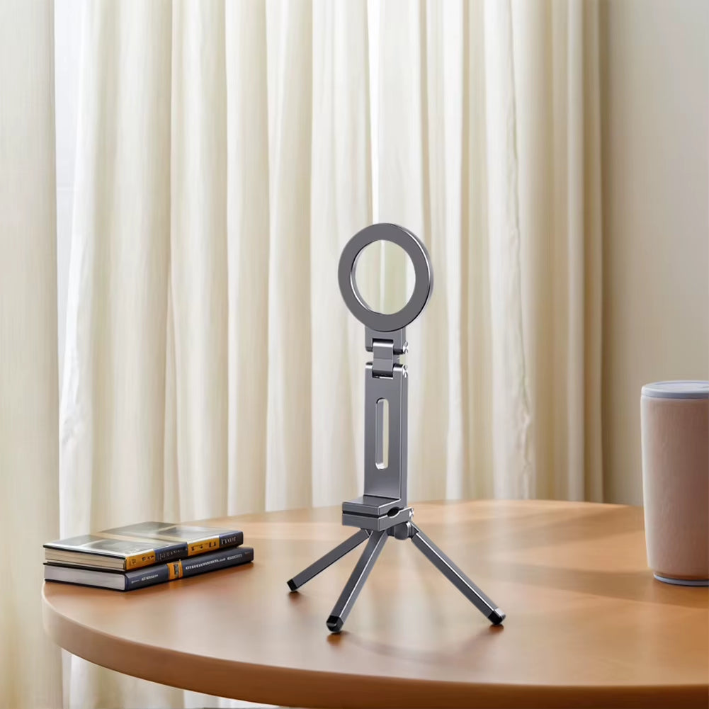 For Magsafe Airplane Phone Holder Foldable Tripod Portable Magnetic Phone Holder Cell Phone Stand for Iphone 16 15 14 13