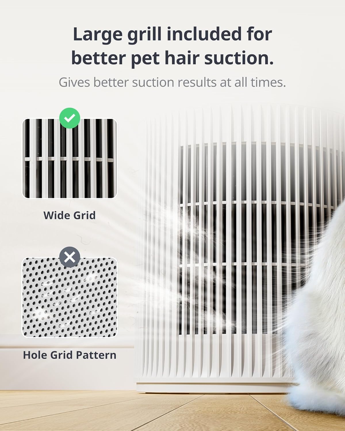 Large Room Air Purifier – 3620 Ft² Coverage, Ultra-Quiet 20dB, Washable Filter, Pet Mode, RGB Lights, Aromatherapy, Smart Home Compatible