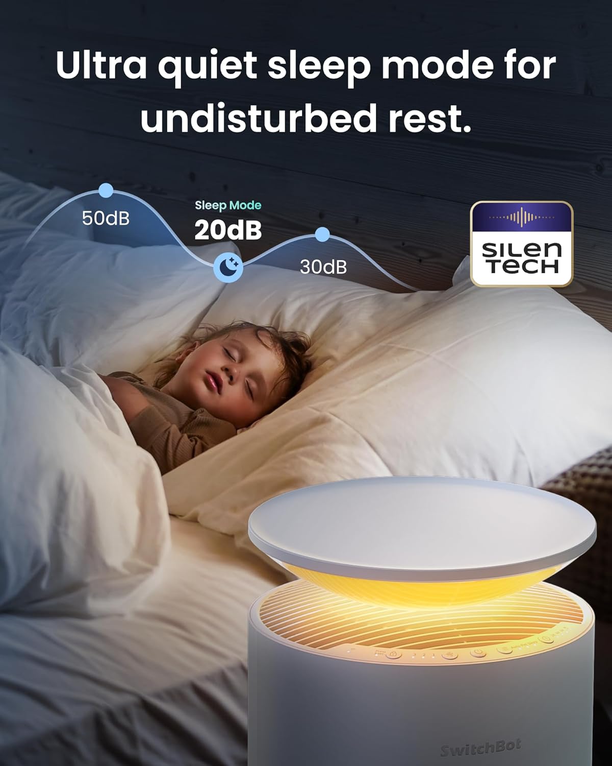 Large Room Air Purifier – 3620 Ft² Coverage, Ultra-Quiet 20dB, Washable Filter, Pet Mode, RGB Lights, Aromatherapy, Smart Home Compatible