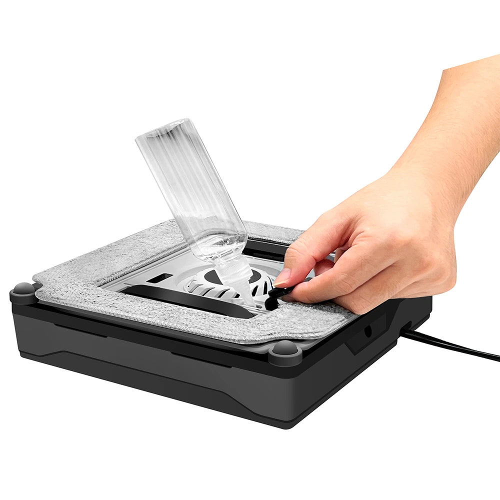 Robot Window Vacuum Cleaner,3000Pa Suction, Dual Ultrasonic Spray, App&Remote Control,wall cleaning