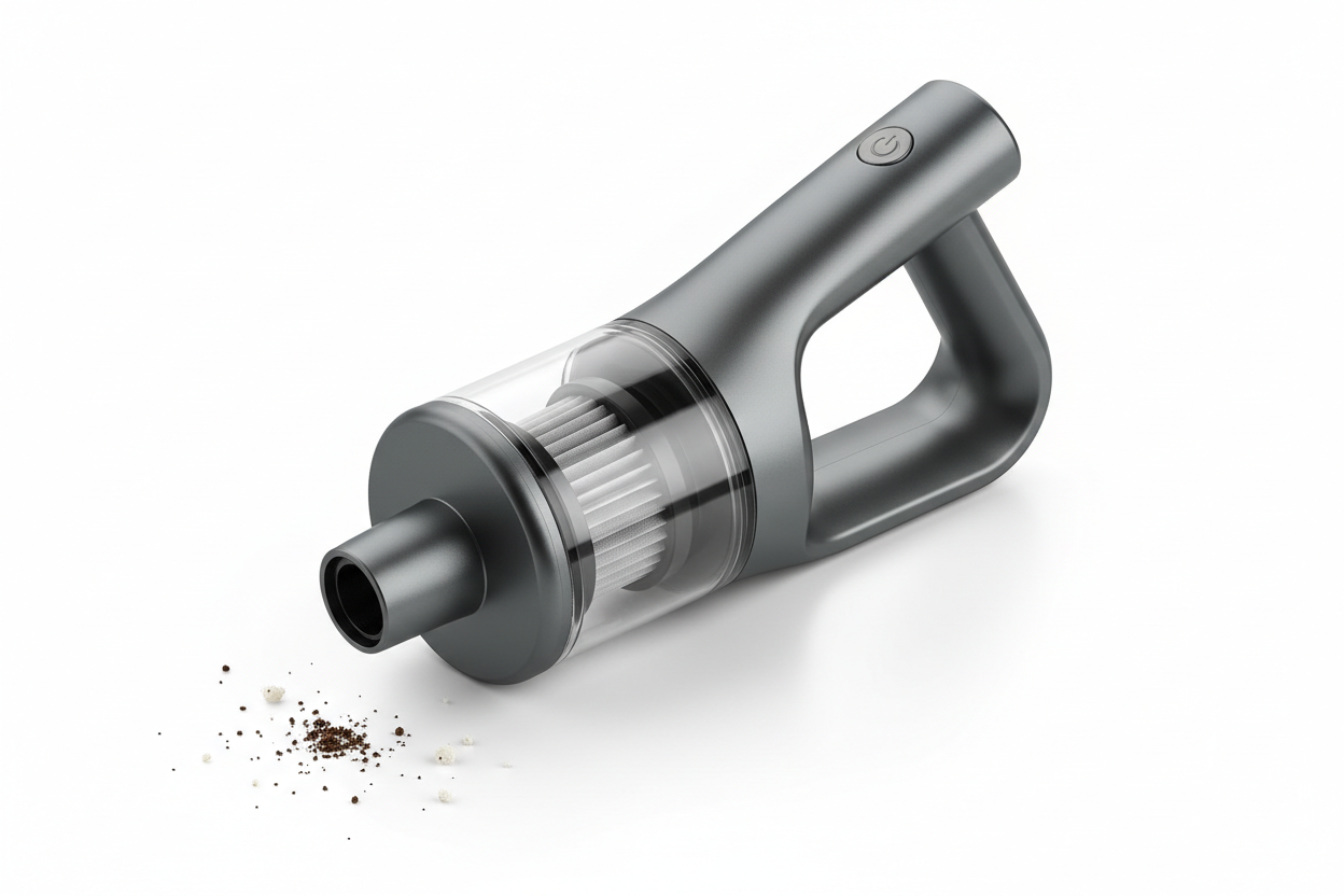 Mini Portable Vacuum – Cordless Rechargeable Handy Cleaner for Coffee Powder